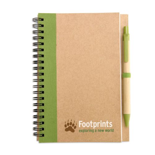 Recycled notebook with pen - Image 1